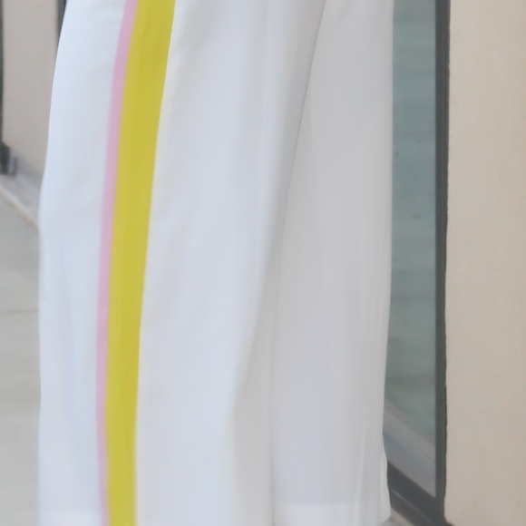 Cream Striped Capris - Picture 3 of 3